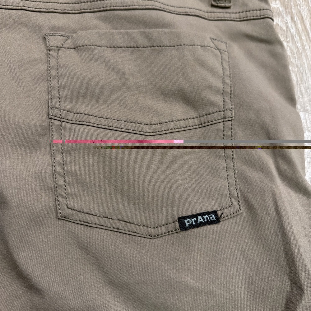 Prana Brion Pants Men 38x32 Brown Slim Fit Nylon Stretch Outdoor Hiking Camping - Picture 10 of 10